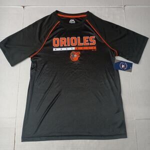 Baltimore Orioles MLB Shirt Mens M‎ Medium Black Short Sleeve